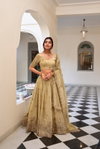Heenal By Lnb1435 Gold Crush Lehenga With Blouse Dupatta Exporters In India |